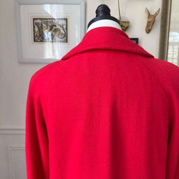 Vintage 60s Count Romi Double Breasted Red Gold Button Coat S - Picture 7 of 11